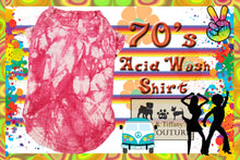 70's Acid Wash Tie Dyed Pet Dog Cat Shirt