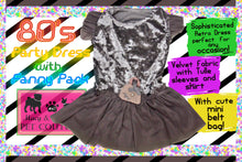 80's Retro Party Pet Dress With belt bag