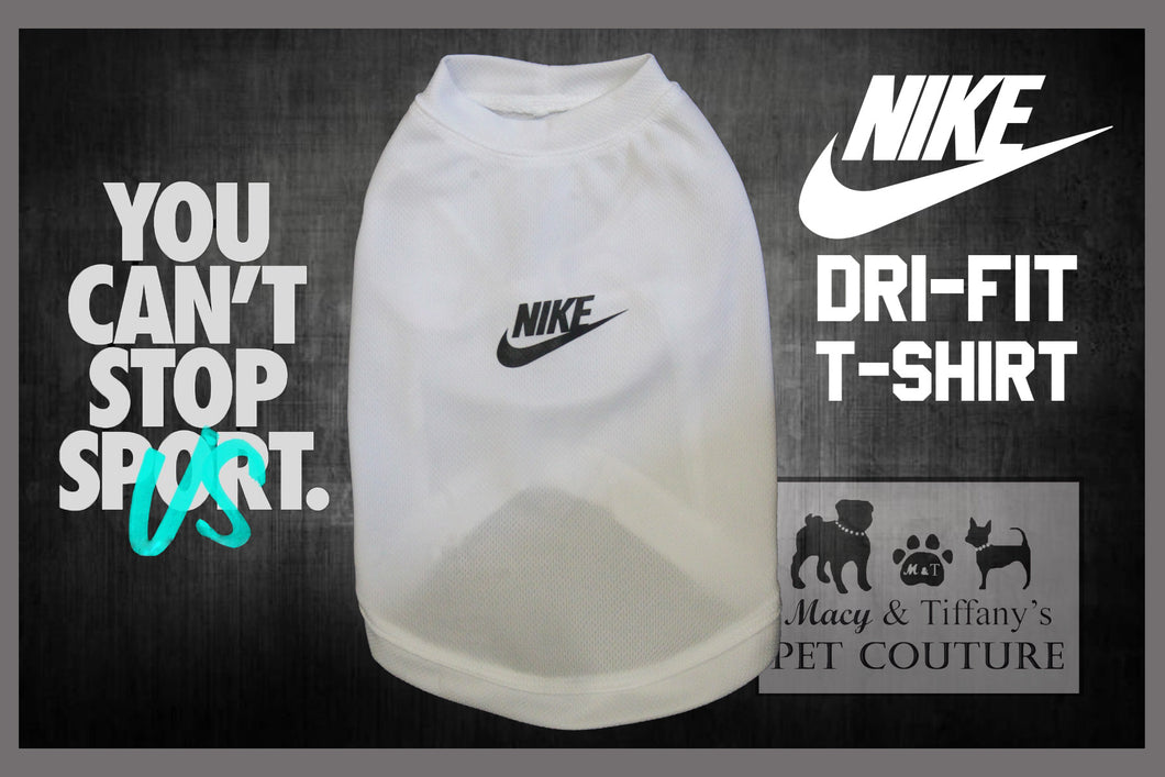 Nike Dri-fit Pet Sports Shirt (White)