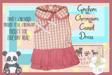 Gingham Cheongsam Casual Pet Dress