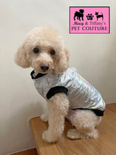 Holographic Space Bomber Pet Jacket (Pearl White)
