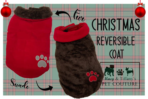 Christmas Reversible Dog Vest Coat For Small to Large Breed Dogs