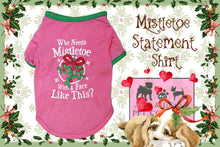 Mistletoe Christmas Statement Shirt (Available in Pink)