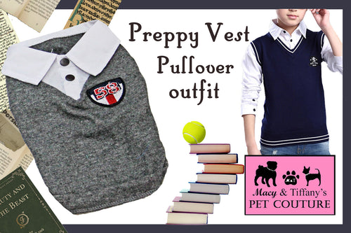 Preppy Pet Vest Pullover