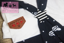 Sailor Inspired Pet Outfit Jumpsuit