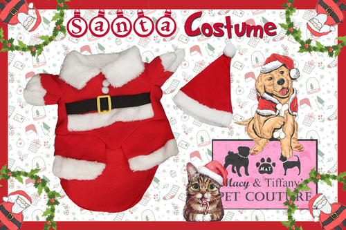 Christmas Santa Claus Pet Front Costume
